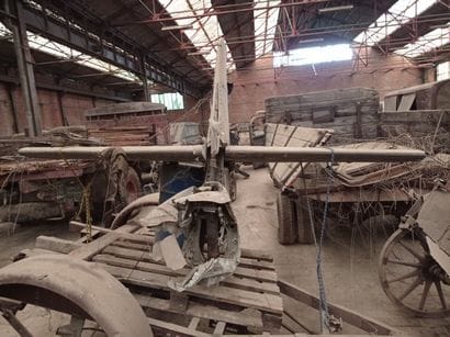 Restant de queue d'un avion Messerschmitt...