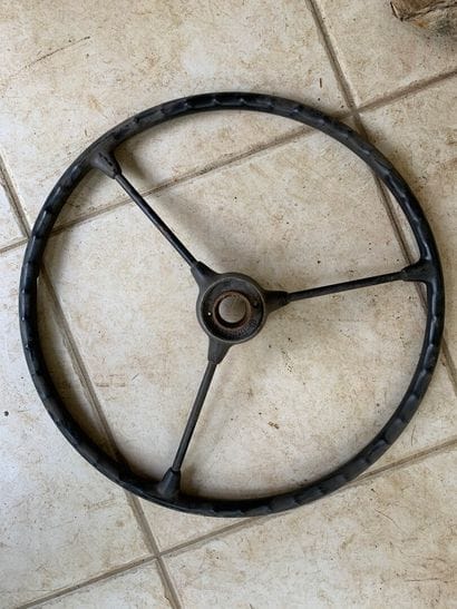 Volkswagen steering wheel.