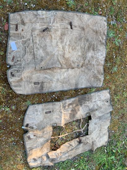 Set of 2 vehicle covers with windows.