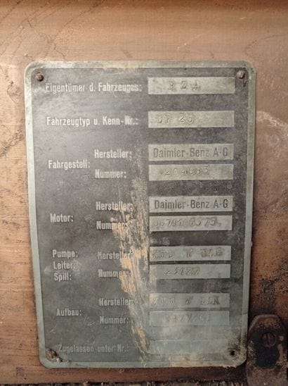 Mercedes flatbed truck, model L 4500S, was...