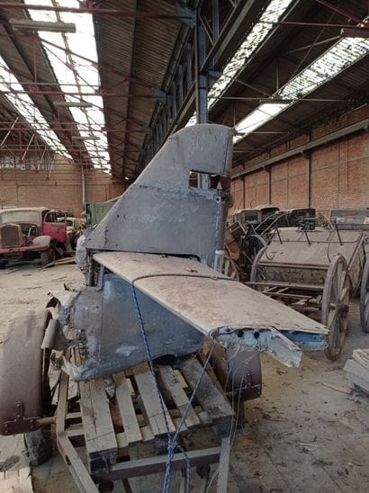 Restant de queue d'un avion Messerschmitt...