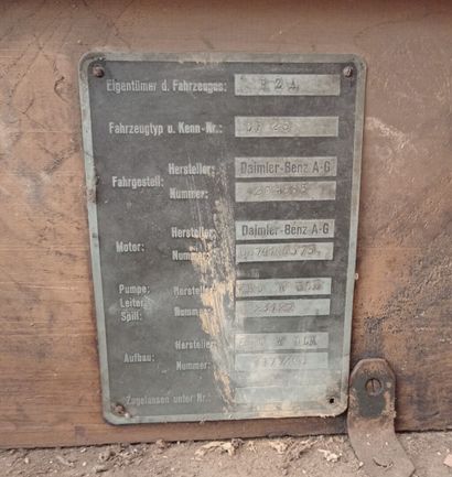 Mercedes flatbed truck, model L 4500S, was...