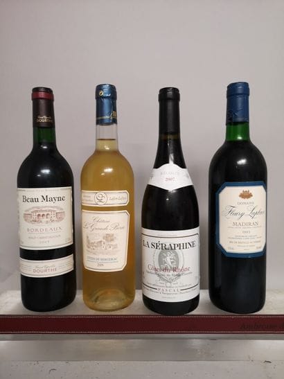 4 bottles MISCELLANEOUS WINES France including:...