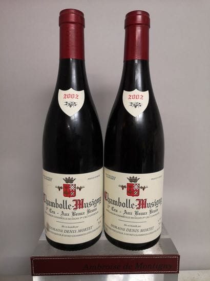 2 bouteilles CHAMBOLLE MUSIGNY 1er Cru 
