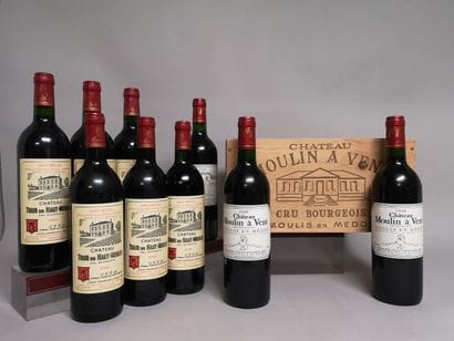12 bottles of CRUS BOURGEOIS de Médoc including...