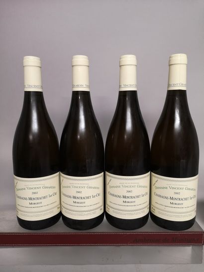 4 bouteilles CHASSAGNE MONTRACHET 1er Cru...
