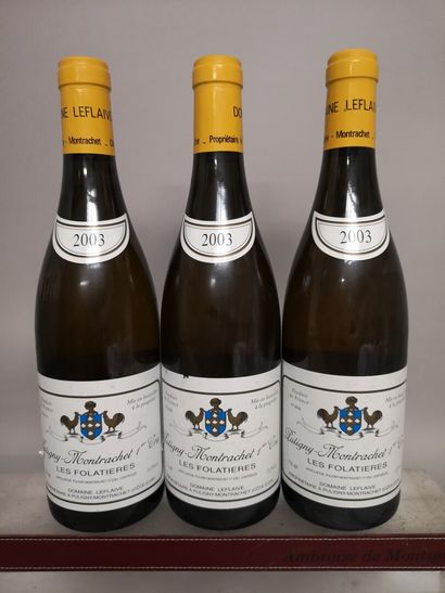 3 bouteilles PULIGNY MONTRACHET 1er Cru 
