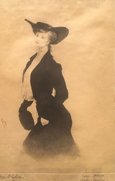 Edgar CHAHINE (1874-1947) 

Gaby, 1901 

Pointe-sèche,...