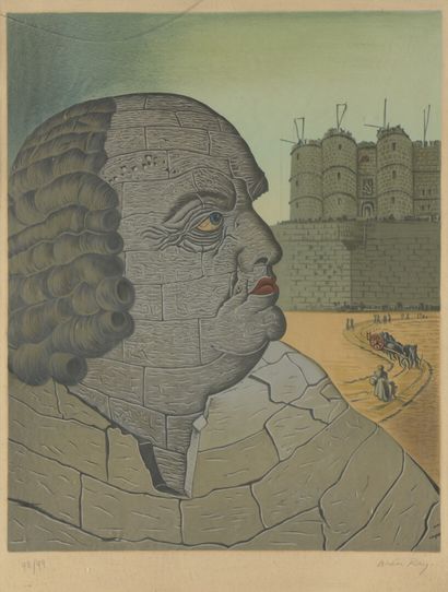 Man RAY (1890-1976)

Marquis de Sade

Lithographie.

Signée...