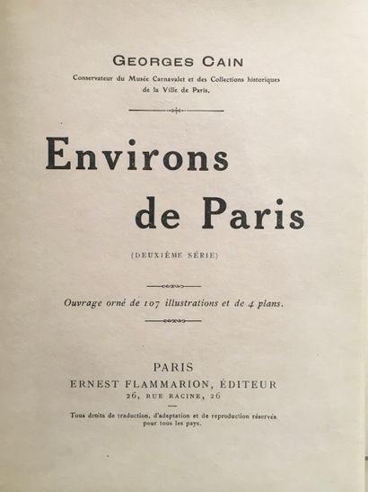 CAIN (Georges). Environ de Paris (Deuxième...