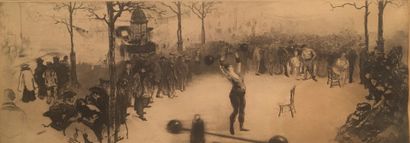 Edgar CHAHINE (1874-1947) 

Vieux Paris,...