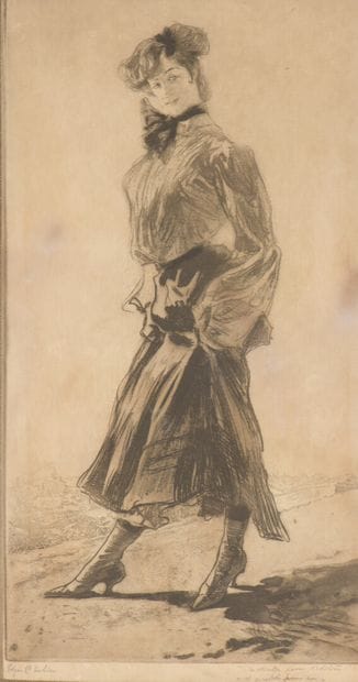 Edgar CHAHINE (1874-1947) 

Midinette, 1904,...