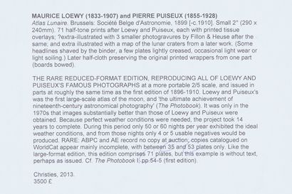 Maurice Loewy & Pierre Puiseux

LUNAR ATLAS...