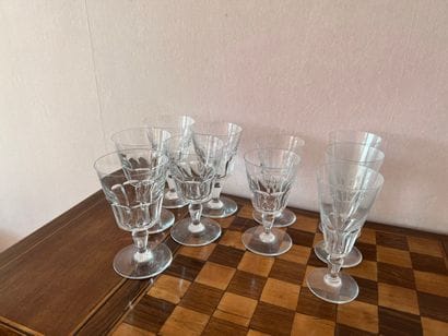 BACCARAT 

Part of a crystal glass set including...