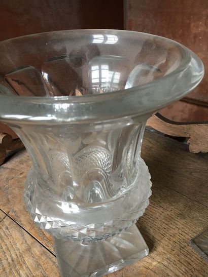 SAINT LOUIS, Medici crystal vase, XXth century...