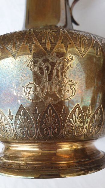 Coffee and tea set in silver, Minerve mark.

Including...