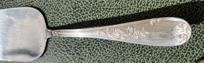 Silver plated metal household set 

Foliage...