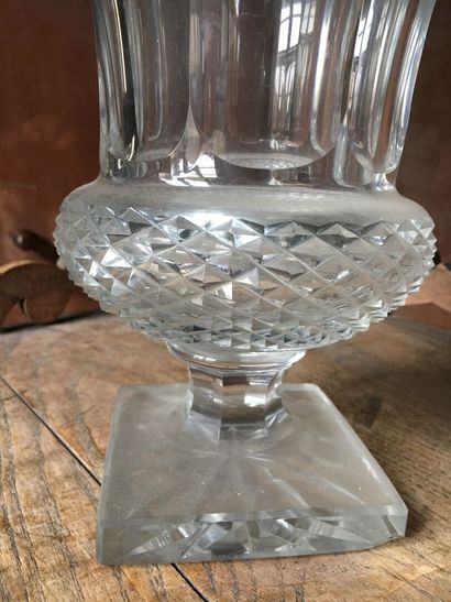 SAINT LOUIS, Medici crystal vase, XXth century...