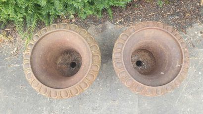 
Pair of Medici vases in cast iron, 19th...