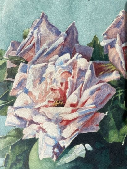 L. RAVERAT

Bouquets de roses formant pendant....