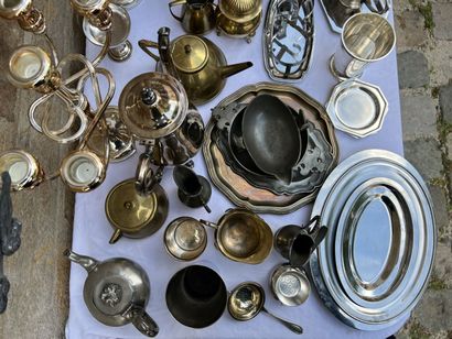 MANNETTE of silver plated metal, pewter and...