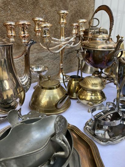 MANNETTE of silver plated metal, pewter and...