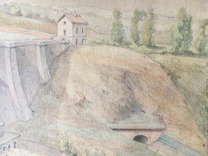 
Barrage du Lac de Pont, fin XIXème siècle




Aquarelle...