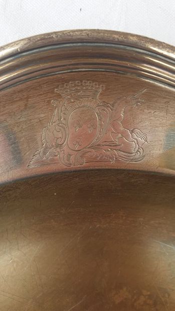 Silver dish with five contours. Paris 1752/1753....