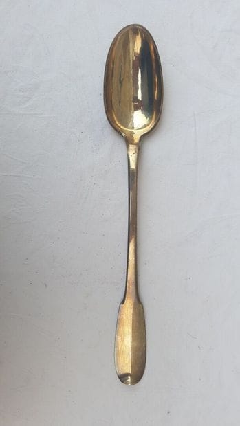 Silver stew spoon master goldsmith Grandguillaume,...