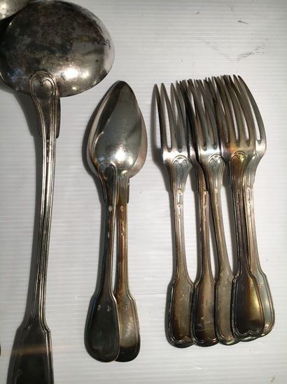 MANNETTE of silver plated metal model net...