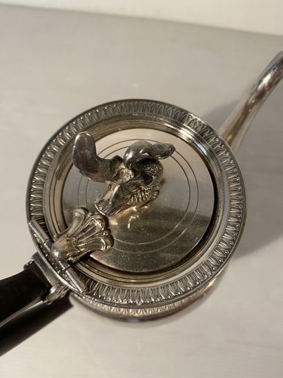 Empire style silver-plated metal service,...