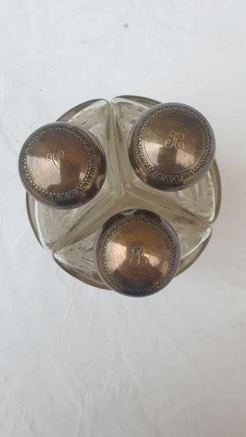 Toiletries including crystal bottles and...