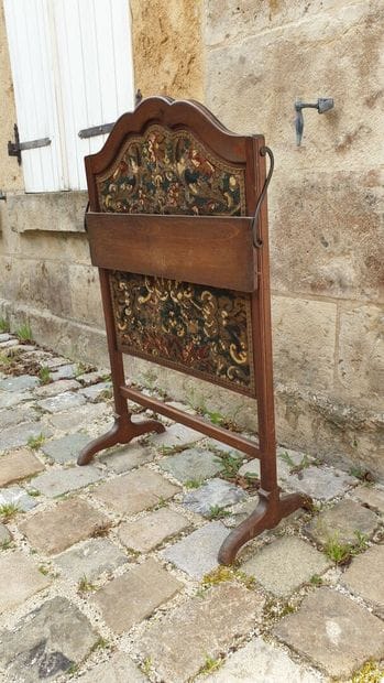 Pare-feu en bois naturel, style Louis XV,...
