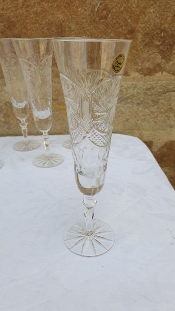Lot of cut crystal glassware, XIX and XXth...