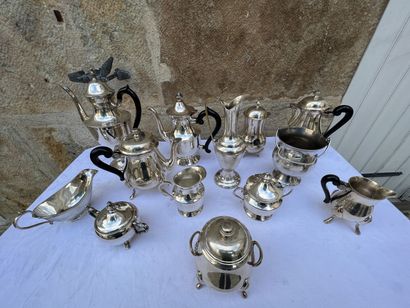 MANNETTE of silver plated metal including...