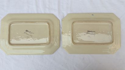 Deux plats Henriot Quimper.

L.28, L.20 ...