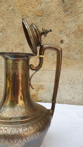 Coffee and tea set in silver, Minerve mark.

Including...