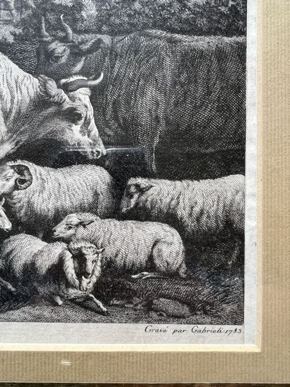 After David II TENIERS (1610-1690), engraved...