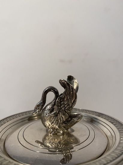 Empire style silver-plated metal service,...