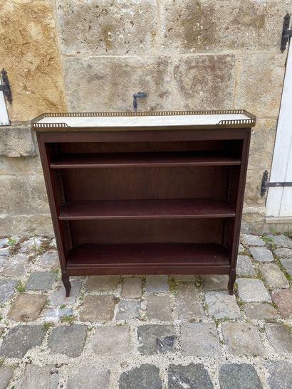 Bibus en acajou et placage d'acajou, vers...
