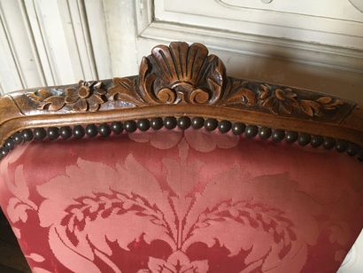 Set of two chairs and a stool 

- H. 84,...