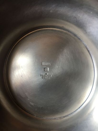 Set of pewter and silver plated utensils...