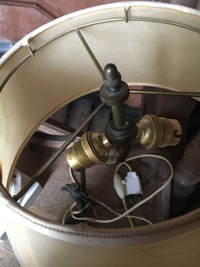 Lot of three lights, XXth century:

- One...