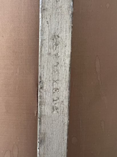 
Bergère en bois mouluré sculpté et laqué,...