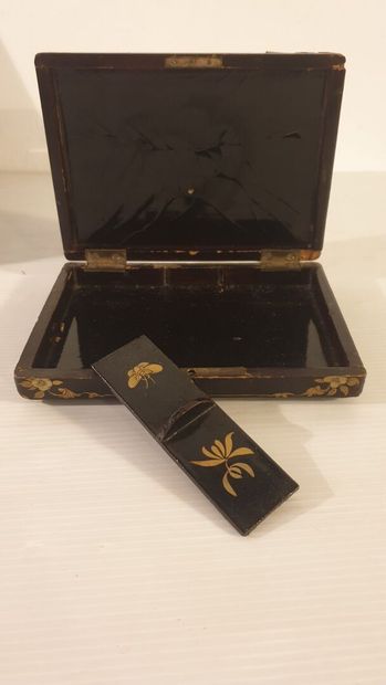 Set of three wooden boxes in the taste of...
