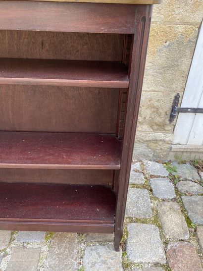 Bibus en acajou et placage d'acajou, vers...