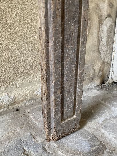 Cheminée en bois noirci, époque Louis XVI

H....