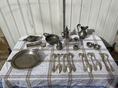 TIN HANDKERCHIEF, including numerous pieces...