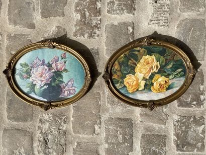 L. RAVERAT

Bouquets de roses formant pendant....