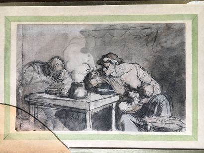 Lot of six pieces including four framed with...